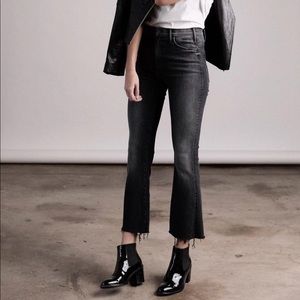 Mother Hustler Ankle Fray Jeans